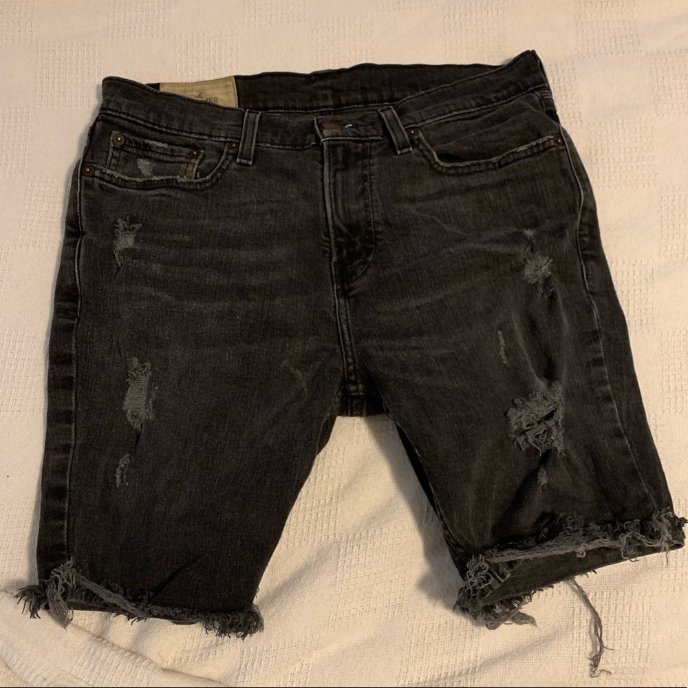 Black Hollister Jean Shorts